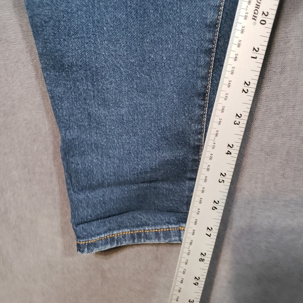 Style & Co Jeans Womens 8 Blue Curvy Skinny Leg Distressed Denim Pants - Picture 7 of 10